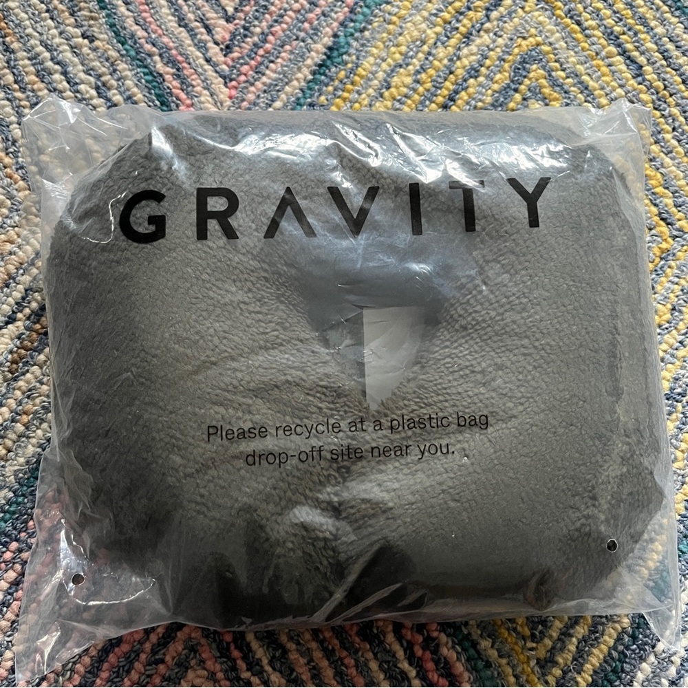 Gravity Weighted Neck Pillow for Sleeping Heating & Cooling Soft Travel Pillow